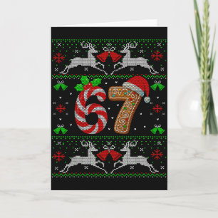 67 Meme Six Seven Lustiges Hässliches Weihnachten Karte