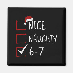 67 Meme Six Seven Männer Jungen Weihnachten 6-7 Me Magnet