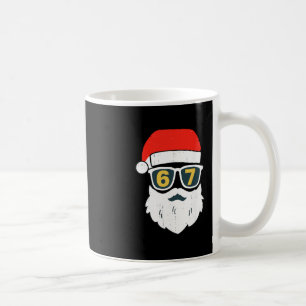 67 Meme Six Seven Santa Gesicht Kinder Männer Jung Kaffeetasse