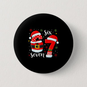 67 Meme Six Seven Weihnachtsmann 6 7 Lustige Weihn Button
