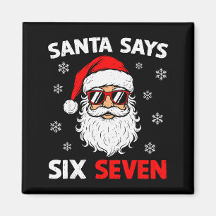 67 Meme Six Seven Weihnachtsmann Lustiges Weihnach Magnet