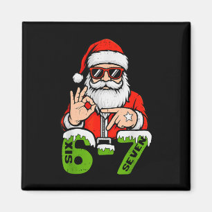 67 Meme Six Seven Weihnachtsmann Lustiges Weihnach Magnet