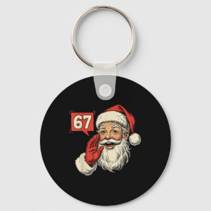 67 Meme Six Seven Weihnachtsmann Lustiges Weihnach Schlüsselanhänger