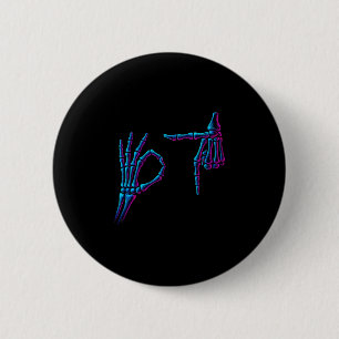 67 Meme Skelett Hand 6 7 Halloween Sechs Sieben Lu Button