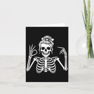 67 Meme Skeletthand 6 7 Halloween Sechs Sieben Karte