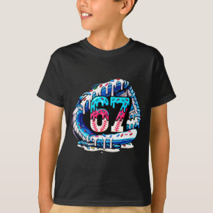 67 Meme Slang Baseballhandschuh Drip Eiscreme Six T-Shirt