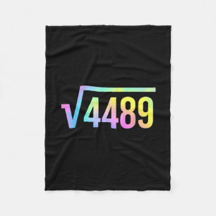 67 Meme Slang Tie-Dye Lustig Quadratwurzel 4489 Ma Fleecedecke
