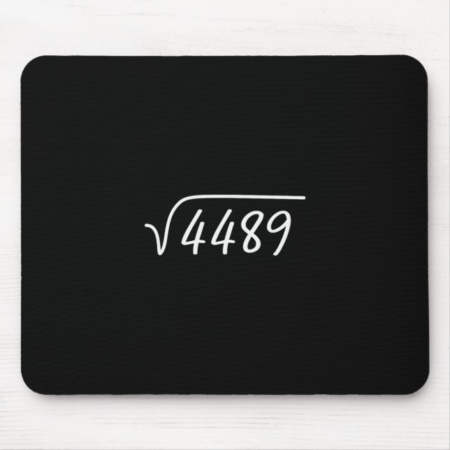 67 Meme Square Root 4489 Teen Six Seven Slang Math Mousepad (Vorne)