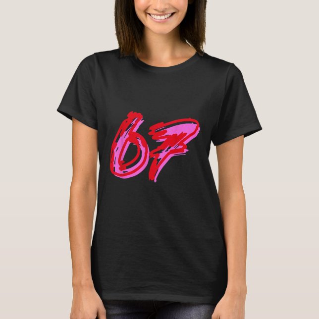67 Meme  T-Shirt (Vorderseite)