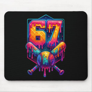 67 Meme Trend Baseball Lustige Zahl 67 Spieler Sec Mousepad