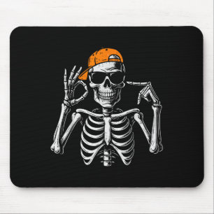 67 Meme Trendiger Skelett Halloween Lustig Six Sev Mousepad
