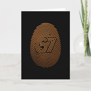 67 Meme versteckter Fingerabdruck Gen Z Alpha 6 7  Karte