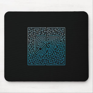 67 Meme Verstecktes Labyrinth Gen Z Alpha 6 7 Mousepad