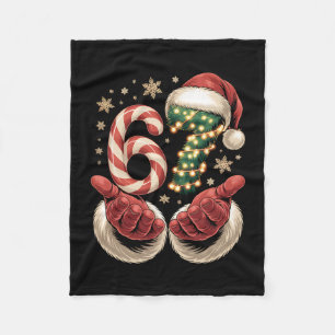67 Meme Weihnachten Lustig 6 7 Gen Alpha Slang San Fleecedecke