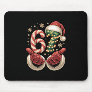 67 Meme Weihnachten Lustig 6 7 Gen Alpha Slang San Mousepad