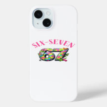 67 Military Style Neon-Handyhülle – Bold & Fun Num