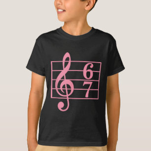67 Musik Meme Slang Sechs Sieben Musiklehrer Musik T-Shirt