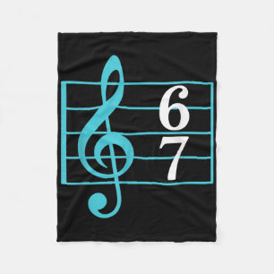 67 Musik Meme Slang Six Seven Musiklehrer Lustig Fleecedecke