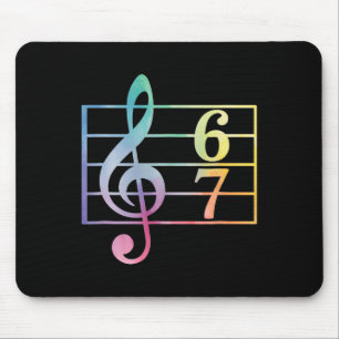 67 Musik-Meme-Slang Six Seven Musiklehrer Lustig Mousepad