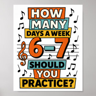 67 Musiklehrer Meme Lustiger Musiker Slang für Tee Poster