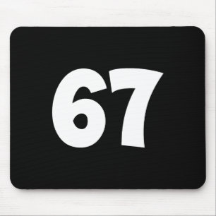 67 Nummer Siebenundsechzig Lustiger Meme-Schul-Tee Mousepad
