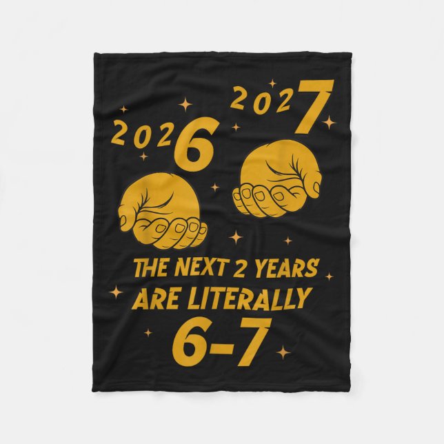 67 Nye 2026 Funny Boys Kids New Years Eve Party 6  Fleecedecke (Vorderseite)