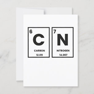 67 Periodische Tafelelementchemie Mason Meme Postkarte