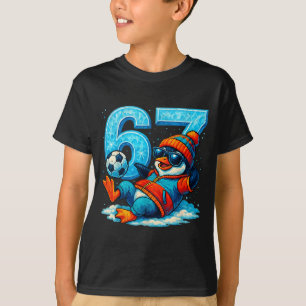 67 Pinguin Fußball Lustiges Winter Meme Geschenk T-Shirt