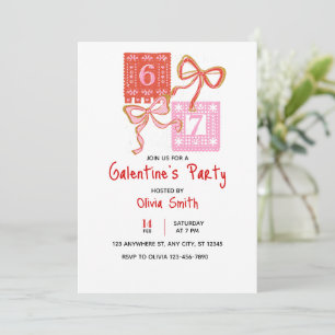67 präppy Galentine’s Day-Einladung, coquette Einladung