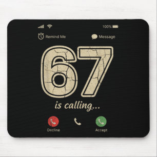 67 Ruft Lustigen Gen Z Slang Meme-Telefonbildschir Mousepad