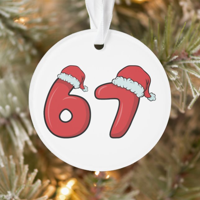 67 Santa Hat Christmas Ornament  (Baum)