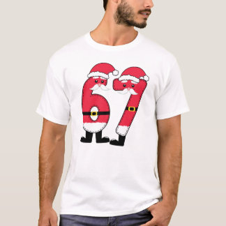 67 Santa Weihnachts-Familien-Matching-T-Shirt T-Shirt