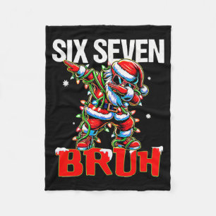 67 Sechs Sieben Burh Weihnachtsmann Weihnachten 6 Fleecedecke