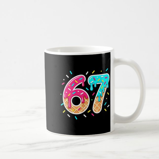 67 Shirt Baseball Lifestyle 101 Apparel Youth Drip Kaffeetasse (Rechts)