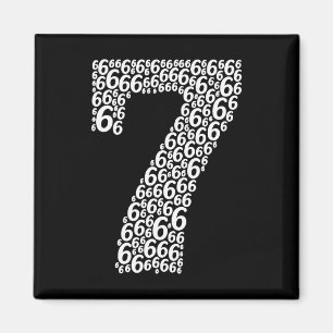 67 Siebenundsechzig Halloween-Kostüm-Design Lustig Magnet