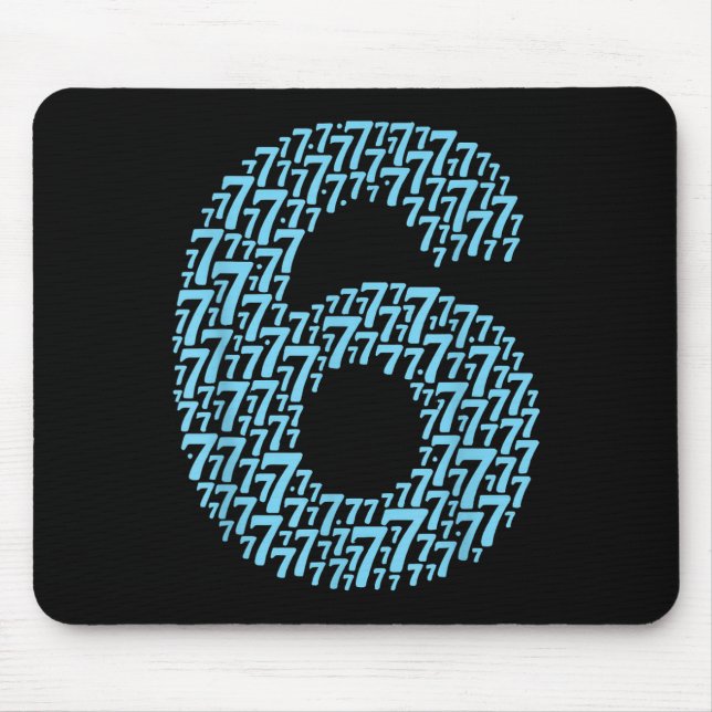67 Siebenundsechzig Halloween-Kostüm-Design Lustig Mousepad (Vorne)