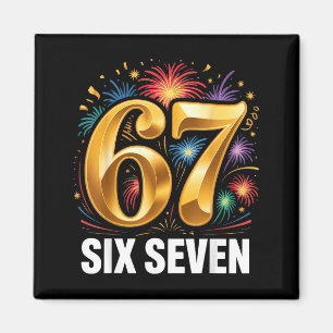 67 Silvesterparty-Pyjama-Shirt 6 7 Meme 67 20 Magnet