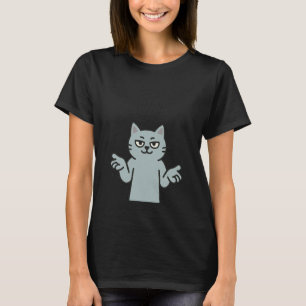 67 Six Seven 6-7 Blaugraue Katze - Kinder-Gaming-G T-Shirt