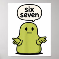 67 Six Seven 6-7 Grüner Blob-Schlamm - Lustiger Ki