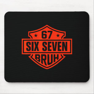 67 Six Seven 6 7 Jungen Mädchen Kinder Jugendliche Mousepad