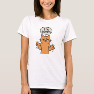 67 Six Seven 6-7 Katze - Lustige Kinder-Gaming-Bra T-Shirt