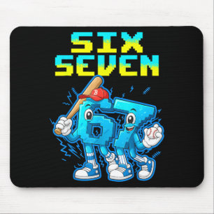 67 Six Seven 6-7 - Lustige italienische Brainrot-K Mousepad