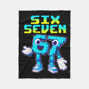 67 Six Seven 6-7 Lustiges Italienisches Brainrot K Fleecedecke
