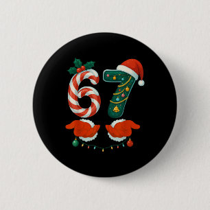 67 Six Seven 6 7 Meme Benutzerdefiniert Paar Weihn Button