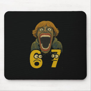 67 Six Seven 6 7 Meme Design Lustig 6 7 2 Mousepad
