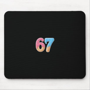 67 Six Seven 6 7 Meme Eis Drip Vorne Und Hinten Mousepad