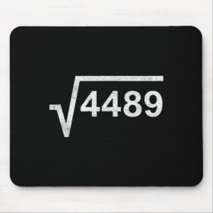 67 Six Seven 6-7 Meme Quadratwurzel 4489 Slang Mat Mousepad