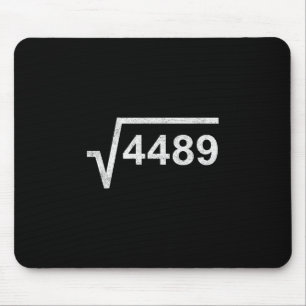 67 Six Seven 6-7 Meme Quadratwurzel 4489 Slang Mat Mousepad