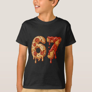 67 Six Seven 6-7 Pizza & Chicken Nugget - Kinder B T-Shirt