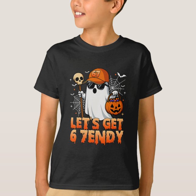 67 Six Seven 6 7endy Lass uns Sendy Meme Halloween T-Shirt (Vorderseite)